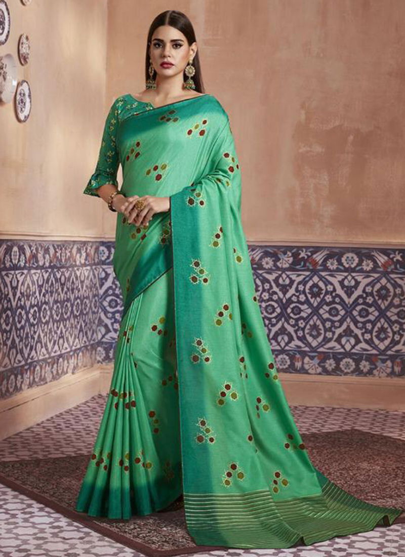 Silk Touch Vol 3 Dola Silk Fancy Print Stylish Look Wholesale Sarees Collection 3631-3640